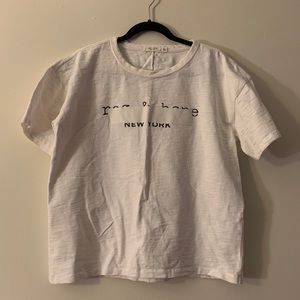 Rag & Bone White Logo T-Shirt